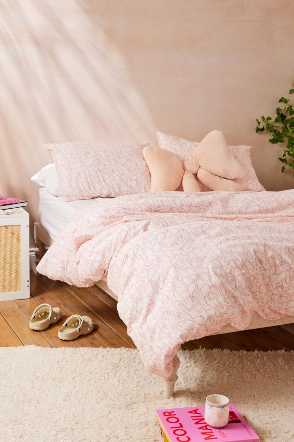 Slide View: 1: Pretty Bows Duvet Set 