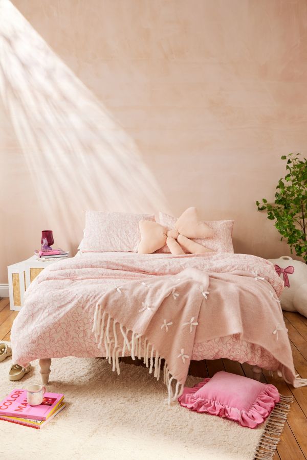 Slide View: 3: Pretty Bows Duvet Set 