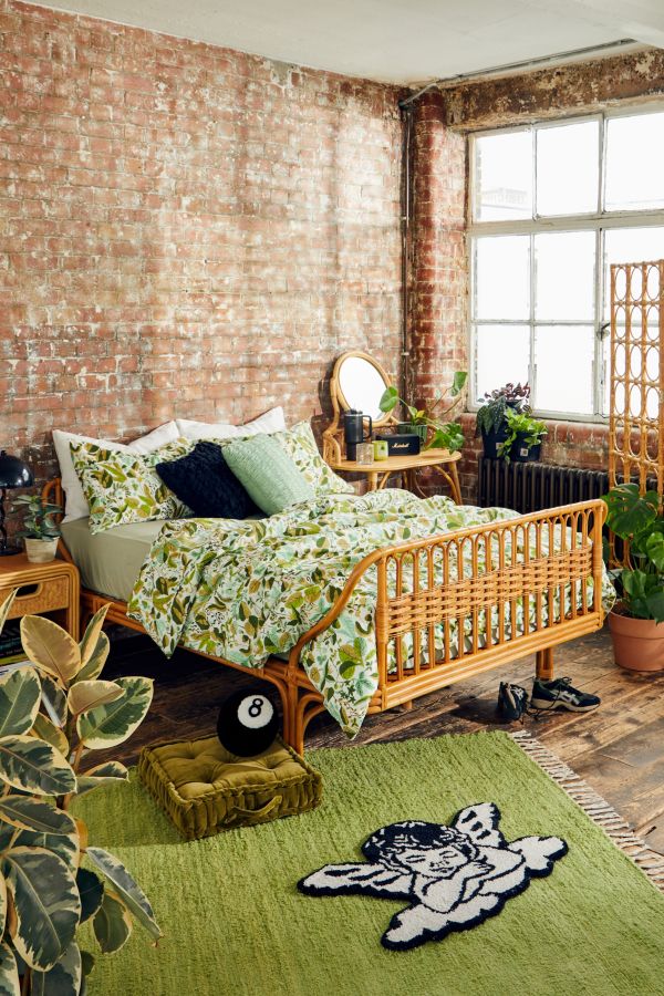 Slide View: 1: Ivy Greenery Duvet Set