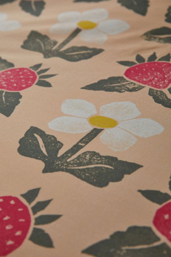 Slide View: 4: Parure de couette Strawberry Stamp