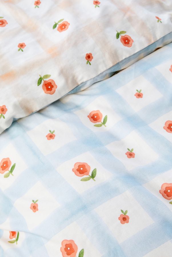 Slide View: 6: Fairground Reversible Floral Duvet Set