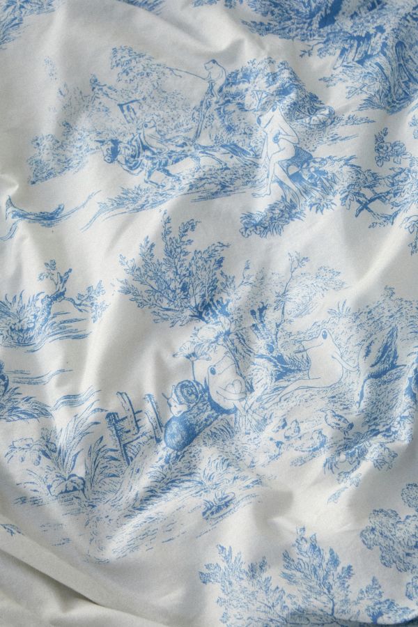 Slide View: 2: Froggy Toile Duvet Set 