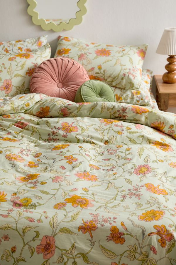 Slide View: 1: Ella Vine Floral Duvet Set