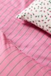 Thumbnail View 6: Pink & Green Stripe Rosebud Reversible Duvet Set