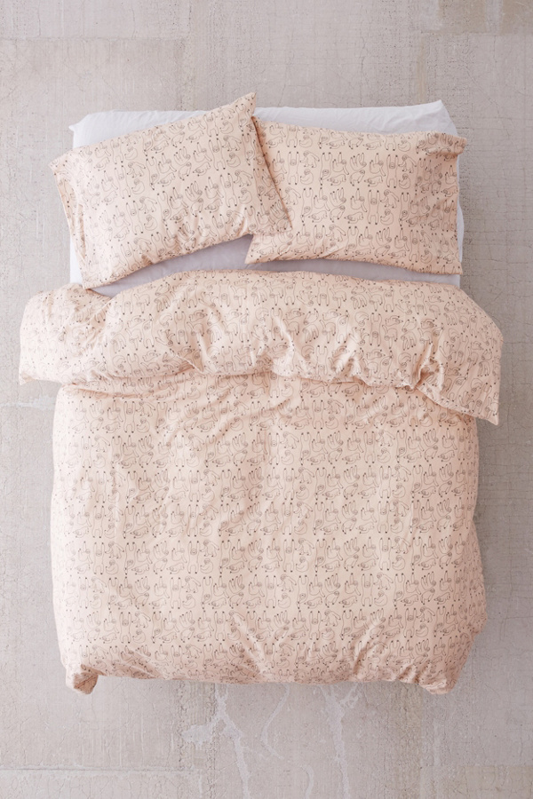 Sloth Duvet Cover Set Urban Outfitters UK