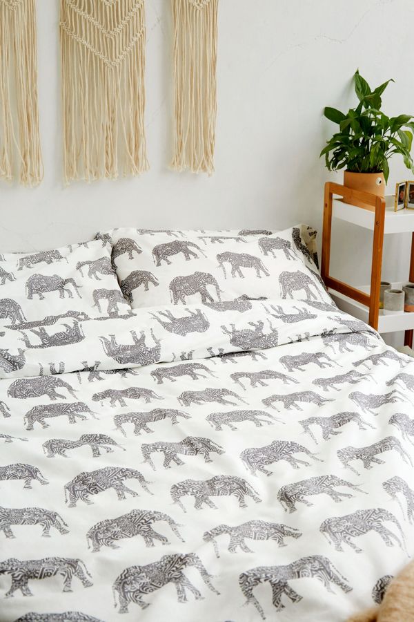 Elephant Duvet Cover Set Urban Outfitters De