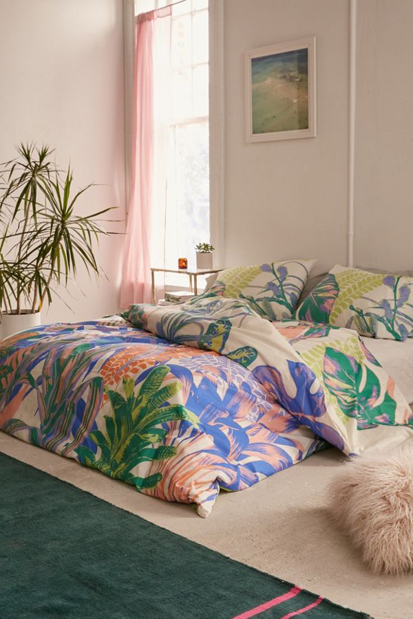 Dreamy Jungle Duvet Cover Set Urban Outfitters Uk