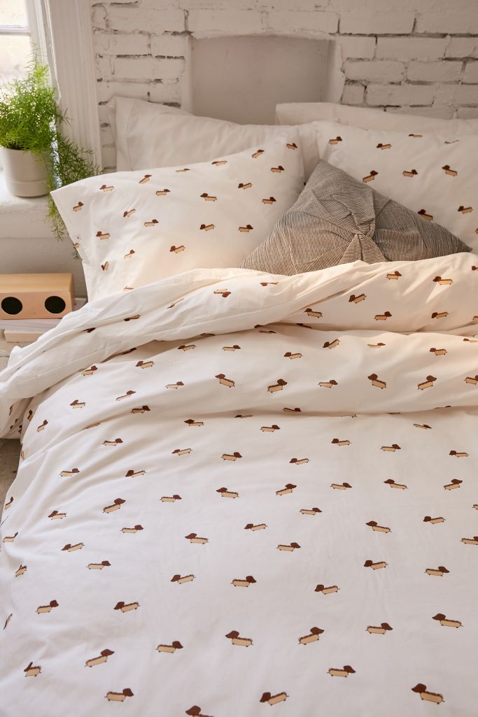 Sausage Dog Duvet Cover Set Urban Outfitters UK