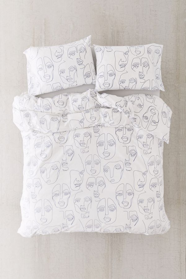 Faces Duvet Cover Set Urban Outfitters Uk