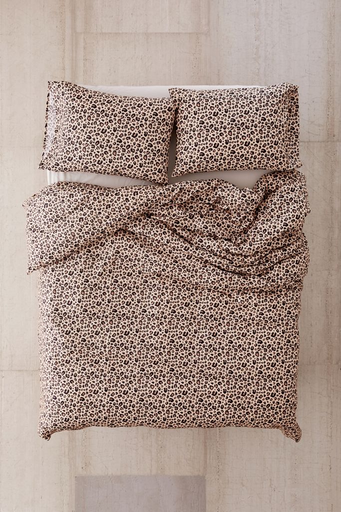 Leopard Print Duvet Cover Set Urban Outfitters UK