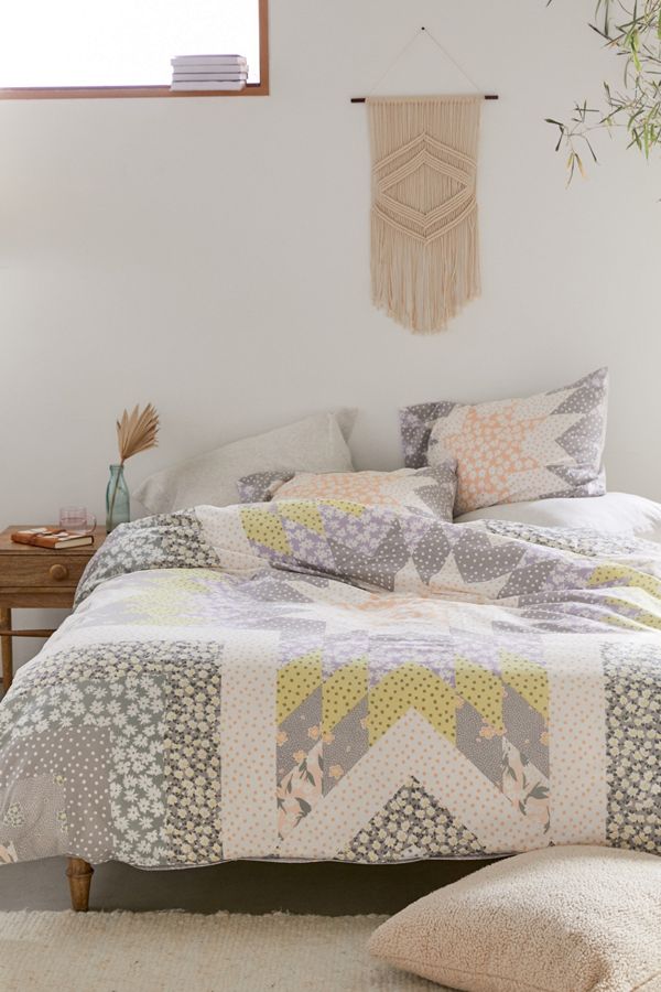 Arlo Patchwork Floral Duvet Cover Set Urban Outfitters Uk