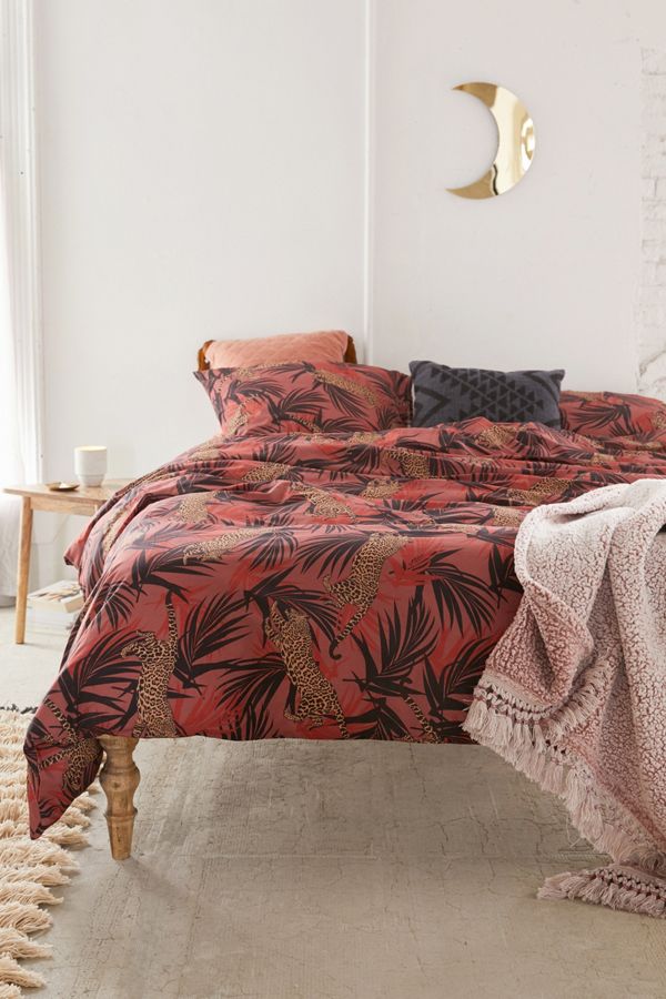 Jungle Cats Duvet Cover Set Urban Outfitters Uk