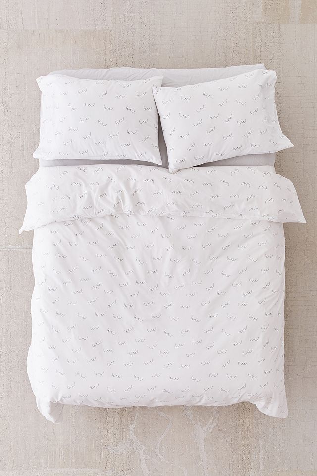 Print Duvet Cover Set With, Urban Outfitters Queen Bedding