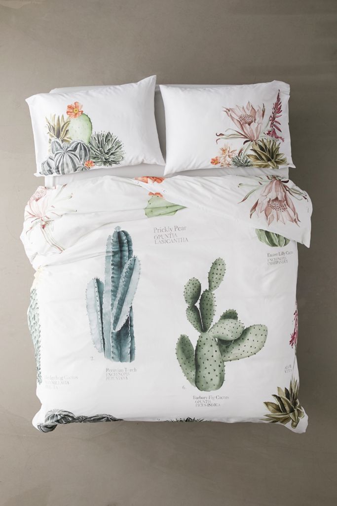 Cacti Duvet Cover Set Urban Outfitters UK