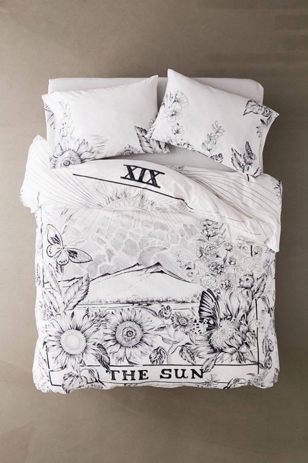 The Sun Tarot Card Duvet Cover Set Urban Outfitters Uk