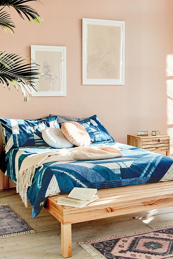 Blue Patchwork Duvet Cover Set Urban Outfitters Uk