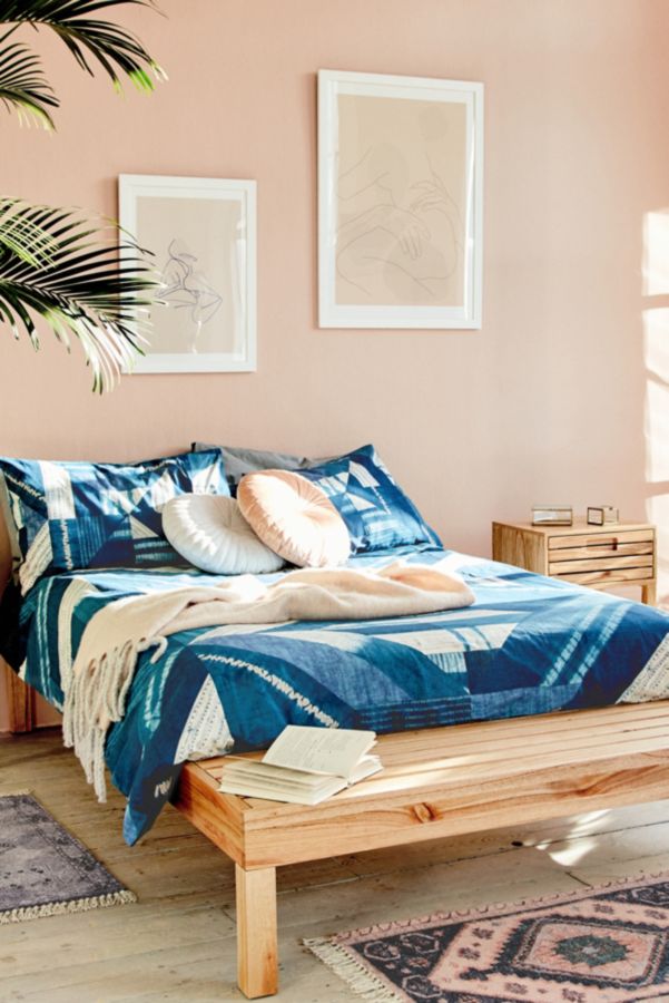 Blue Patchwork Duvet Cover Set Urban Outfitters Uk