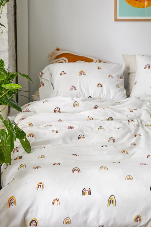 Rainbow Duvet Cover Set Urban Outfitters UK