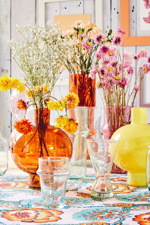 Block Print Pink Tablecloth Urban Outfitters UK