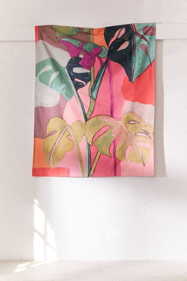 Colourblock Palms Tapestry Urban Outfitters UK