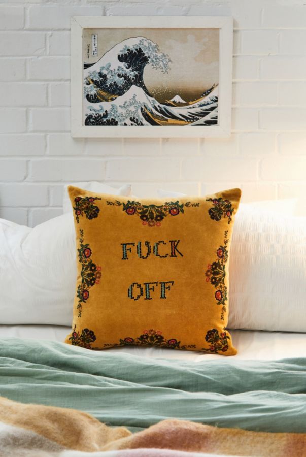 Vista diapositiva: 1: F*ck Off Cuscino