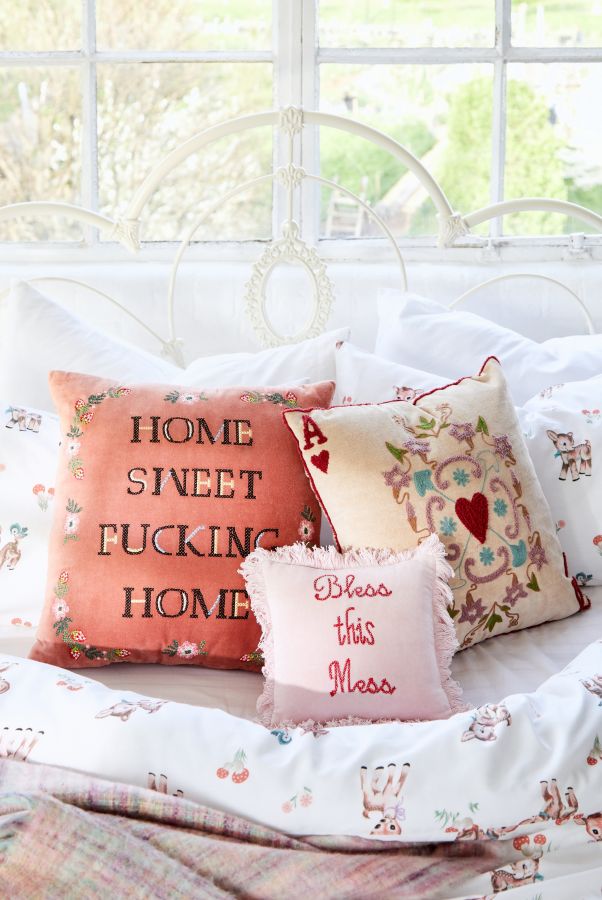 Slide View: 2: Home Sweet F*cking Home Cushion