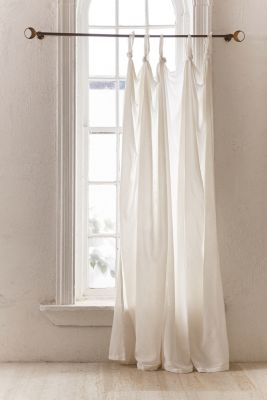 White Knotted Window Curtain