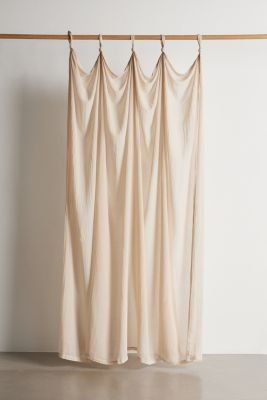 Ecru Knotted Window Curtain