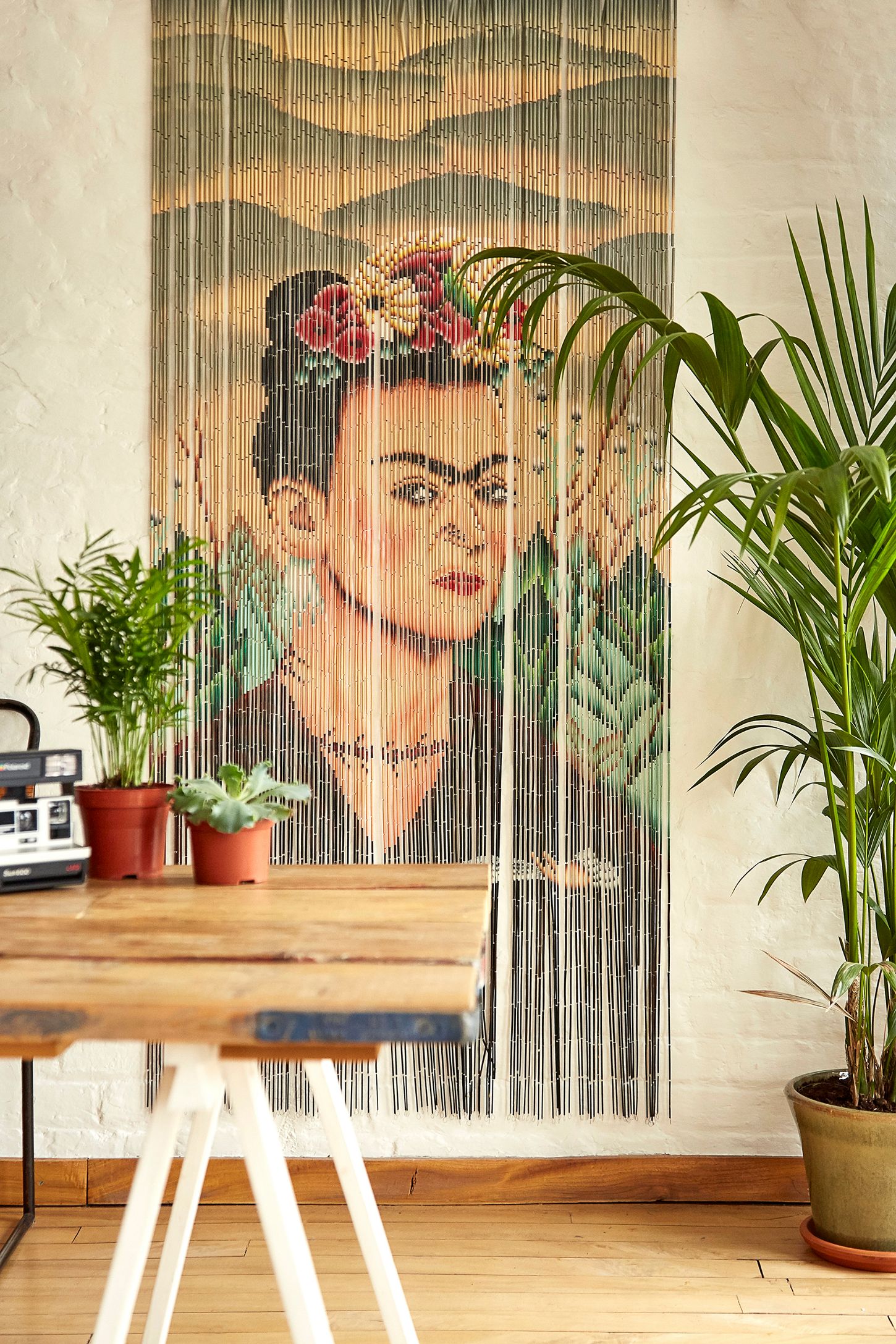 Boho Printed Bamboo Beaded Curtain Urban Outfitters Uk