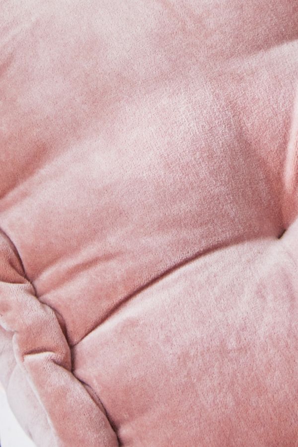 Slide View: 3: Pink Velvet Floor Pillow