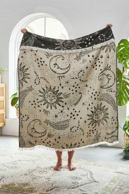 Black & White Celestial Throw