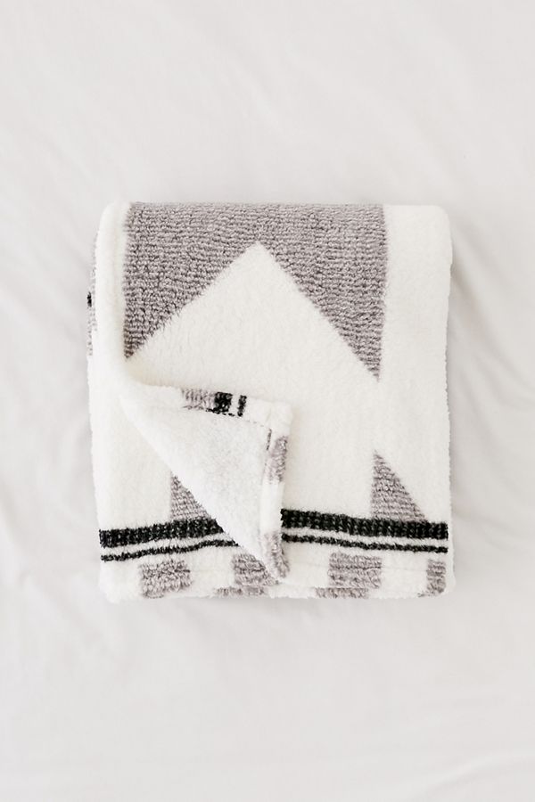 Printed Amped Fleece Throw Blanket Urban Outfitters UK