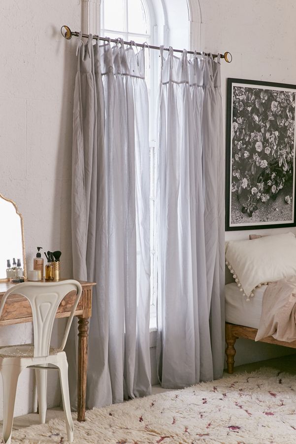 Gathered Voile Curtain Urban Outfitters FR