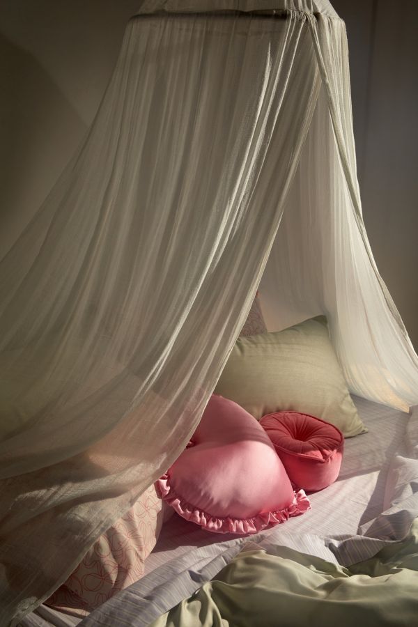 Slide View: 2: Chloe Guaze Bed Canopy