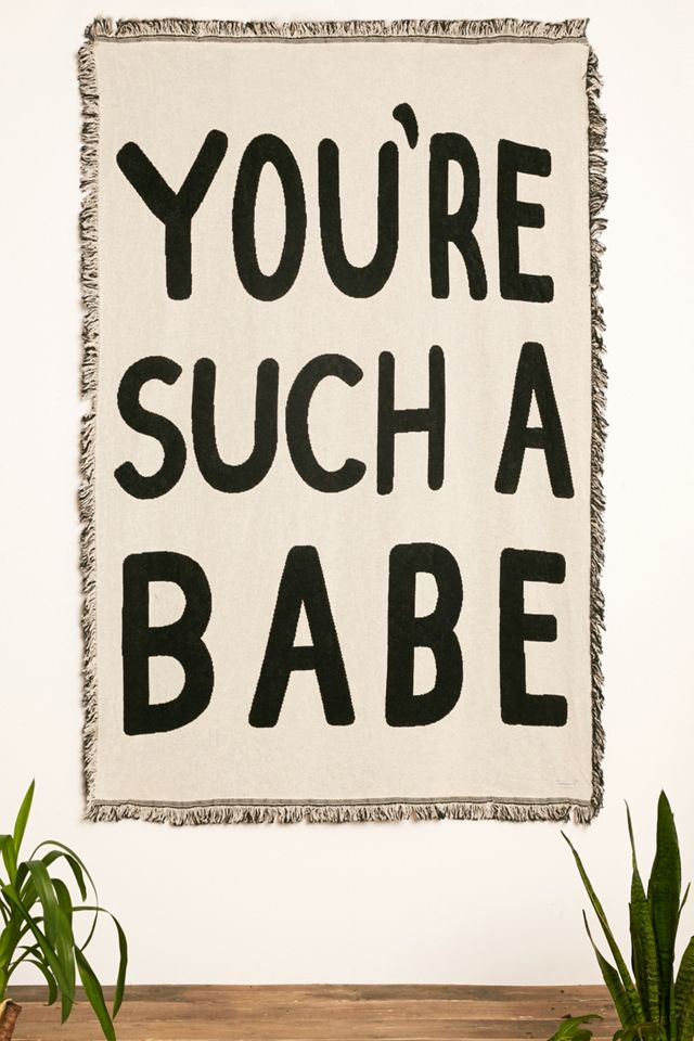 You’re Such a Babe Throw Blanket Urban Outfitters UK
