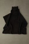 Thumbnail View 3: Schwarze Katzenohren Fleece Überwurf Decke