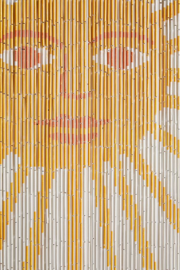 Slide View: 4: Sun Face Bamboo Curtain