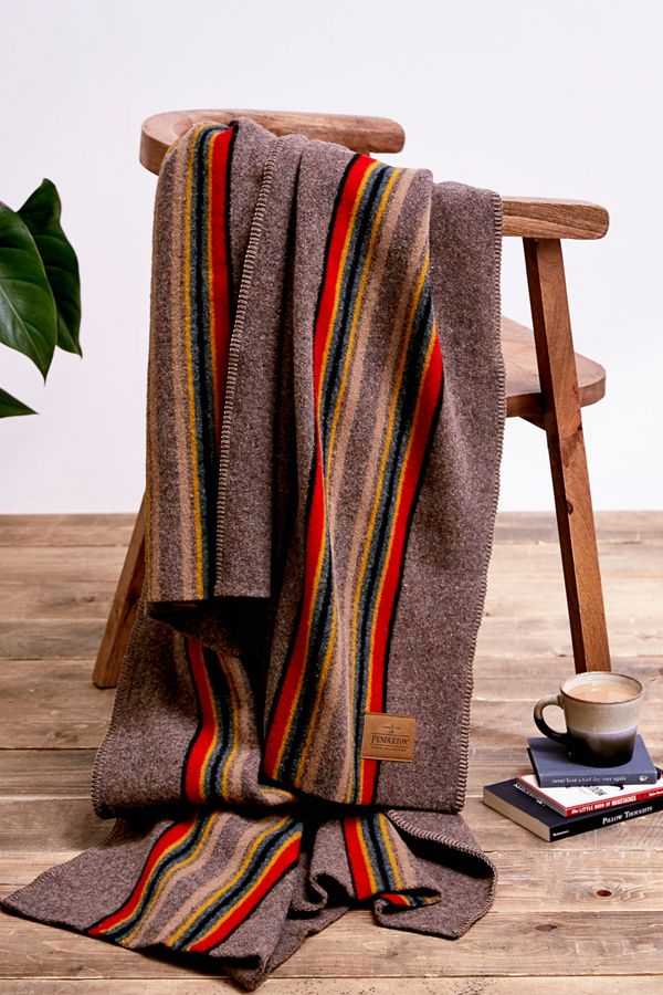 Pendleton Yakima Brown Throw Blanket Urban Outfitters UK