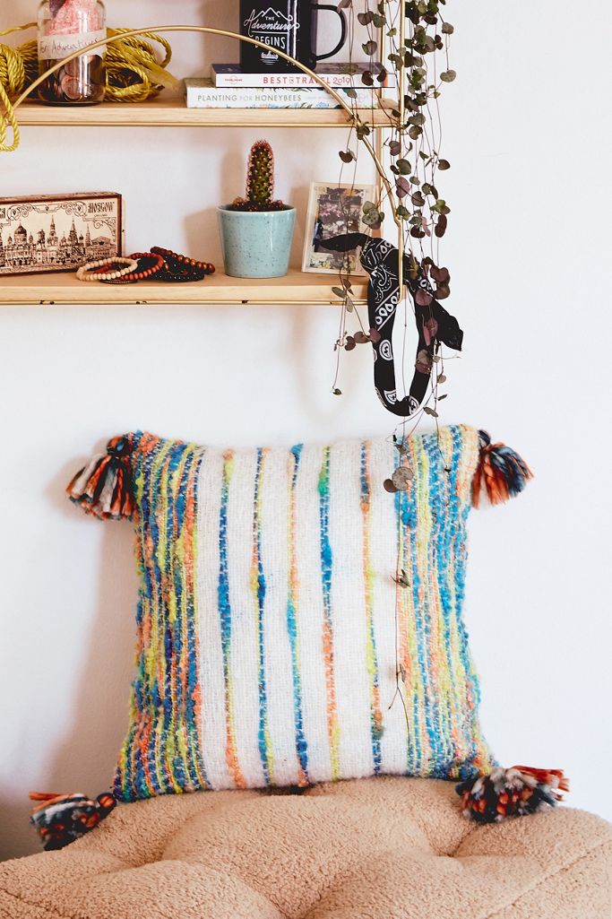 Bright Stripe Cushion Urban Outfitters UK