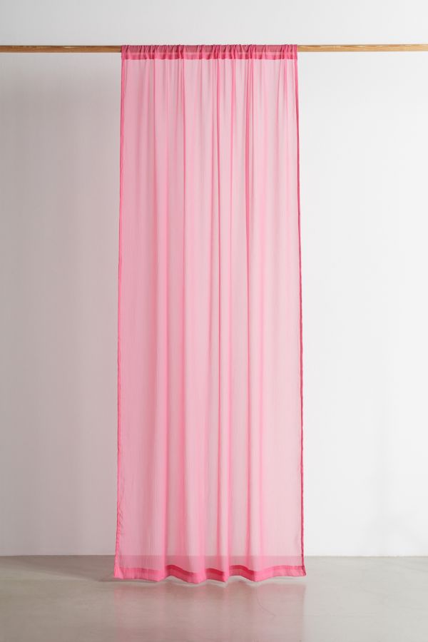 Slide View: 2: Rose Chiffon Curtain