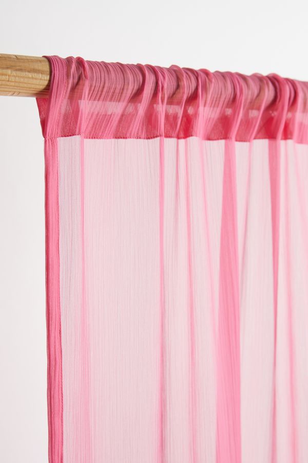 Slide View: 3: Rose Chiffon Curtain