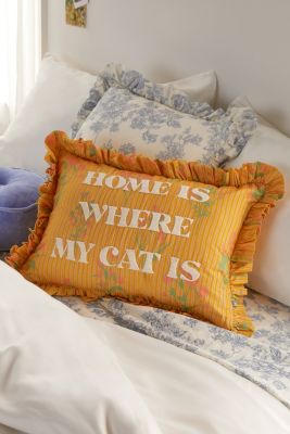 Coussin Home Is Where The Cat Is