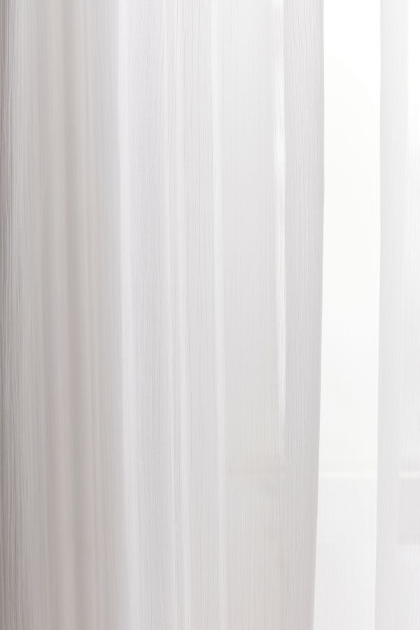 Slide View: 3: White Chiffon Curtain
