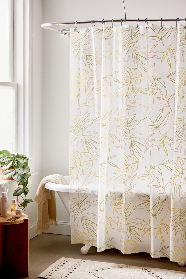 Leaf Shower Curtain Urban Outfitters Uk