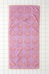 Thumbnail View 1: BAGGU Lilac Happy Bath Towel