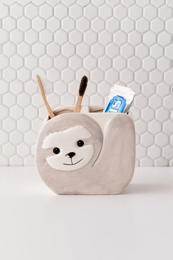 Sloth Toothbush Holder Urban Outfitters UK