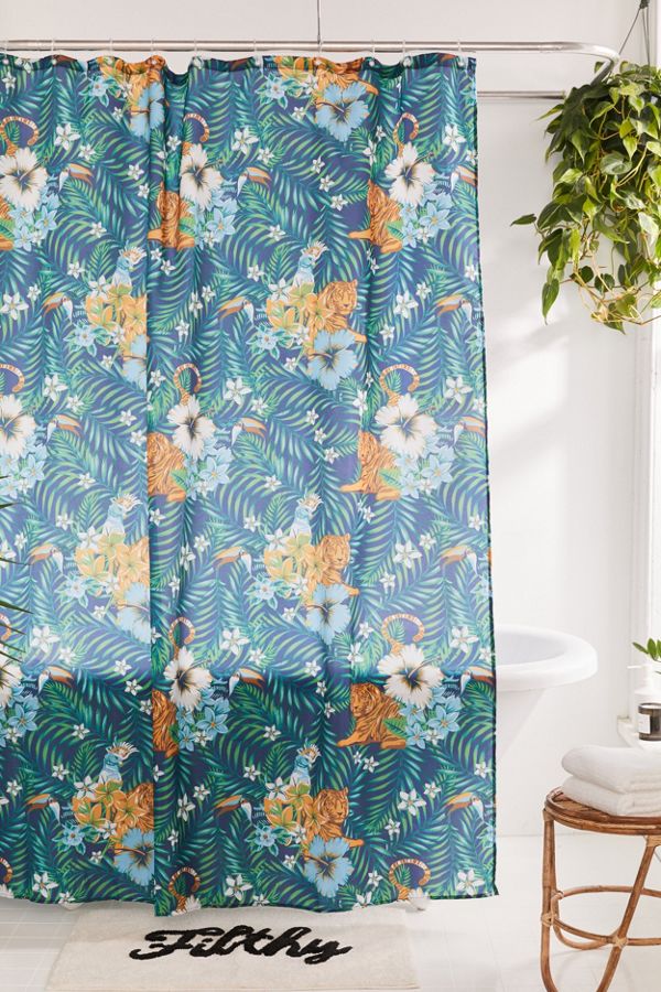 Tropical Shower Curtain Urban Outfitters Uk