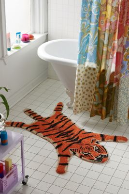 Alfombra de baño de tigre