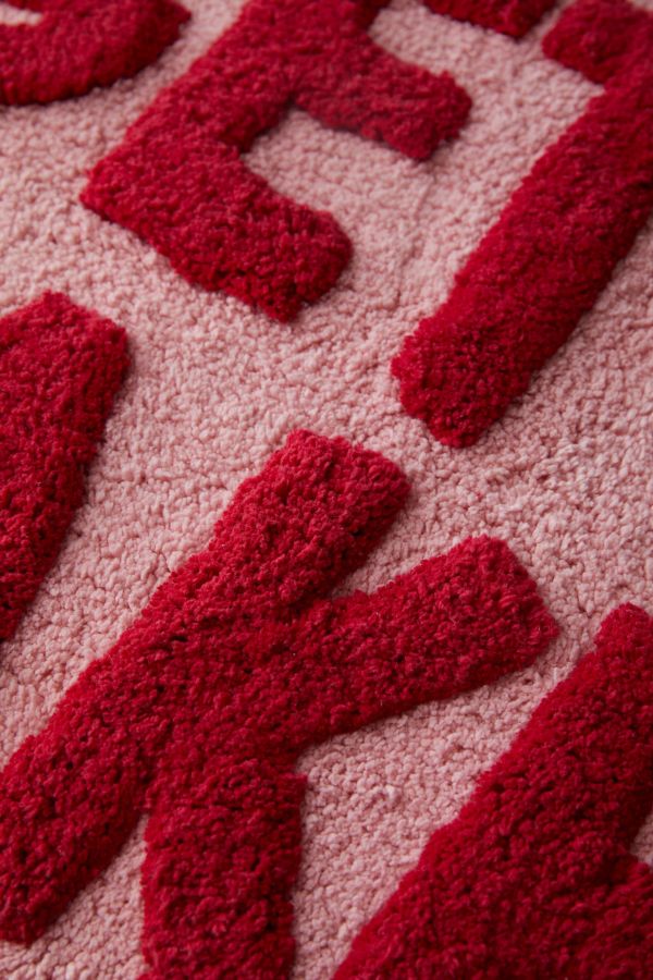 Slide View: 3: Tapis de bain Get Naked rose et rouge 