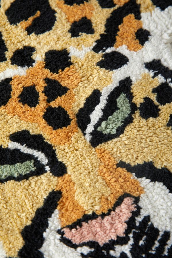 Slide View: 3: Leopard Bath Mat